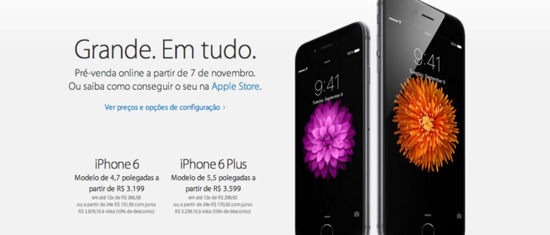 Apple confirma preços exorbitantes de iPhone 6 e Plus no Brasil 06234948972000