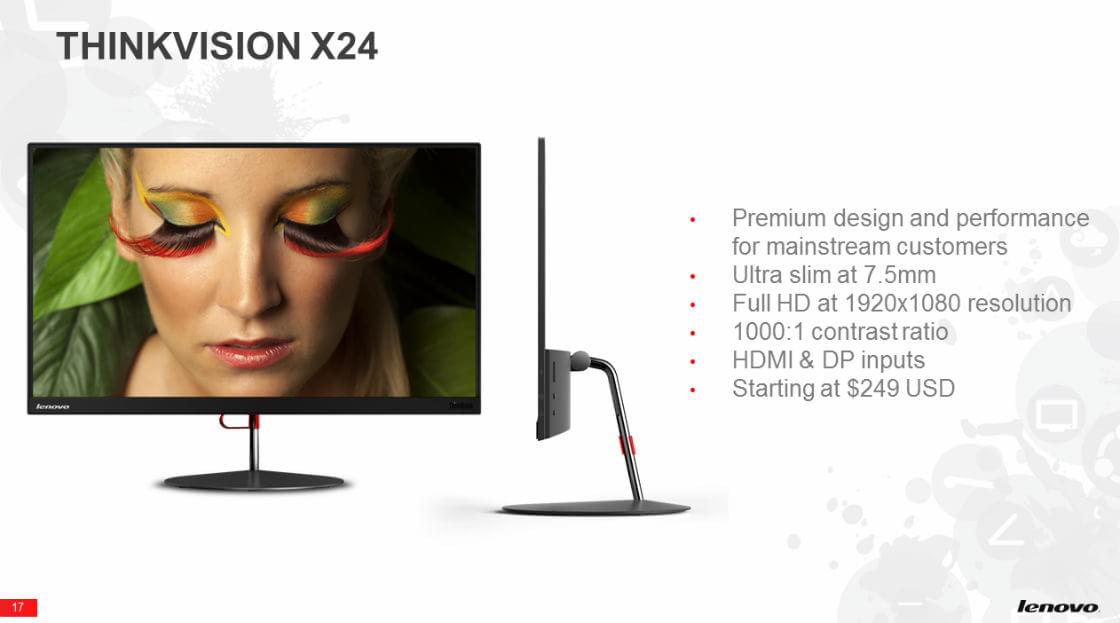 Lenovo anuncia monitor Thinkvision X24 Lenovo anuncia monitor Thinkvision X24