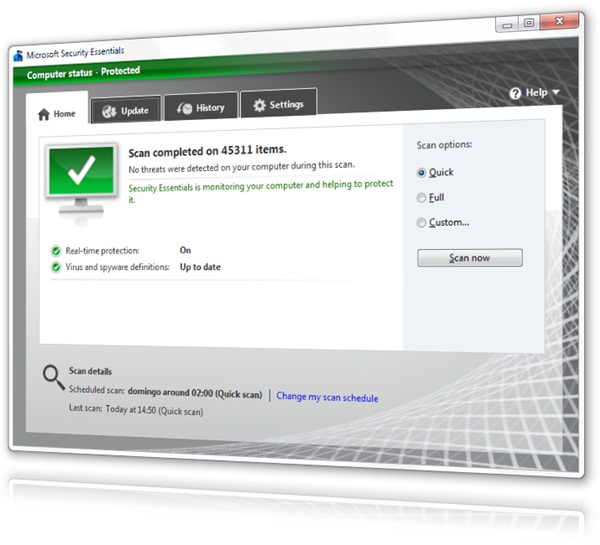 Microsoft Security Essentials 4 Beta