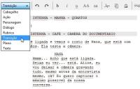 Elementos de texto para o roteiro