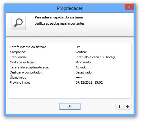 Tarefas agendadas Tarefas agendadas