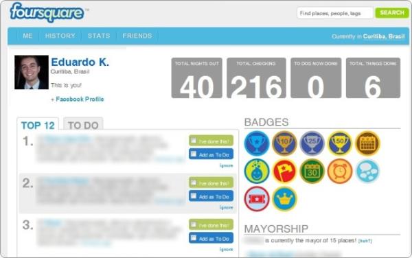 No Foursquare, você pode ser