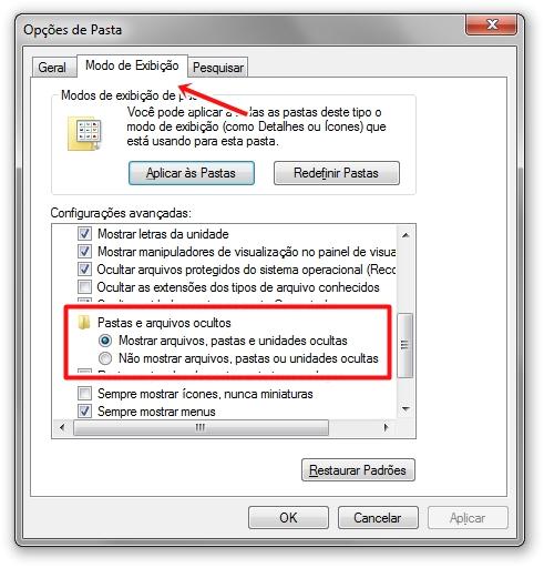 Como esconder arquivos de pessoas enxeridas