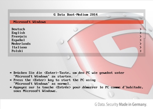 G Data Boot-Medium download grátis