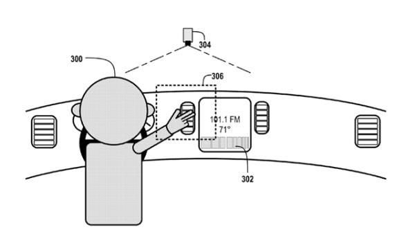 Google registra patente para controles por gestos dentro de carros