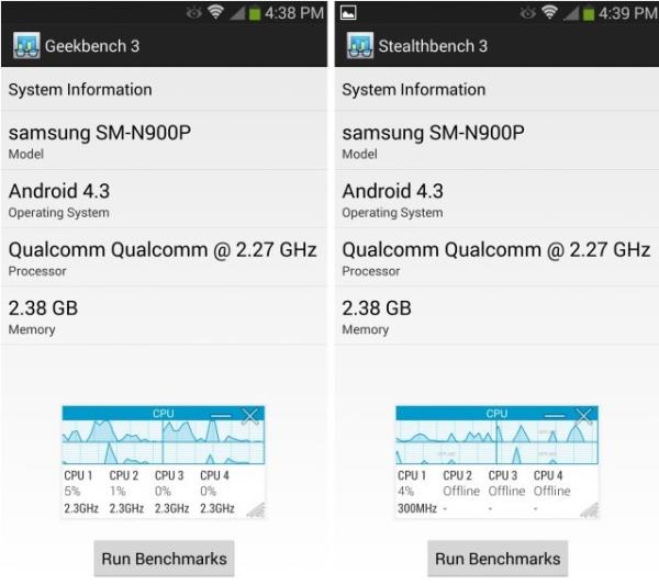 Trapaça da Samsung aumenta em 20% resultados de benchmark do Galaxy Note 3