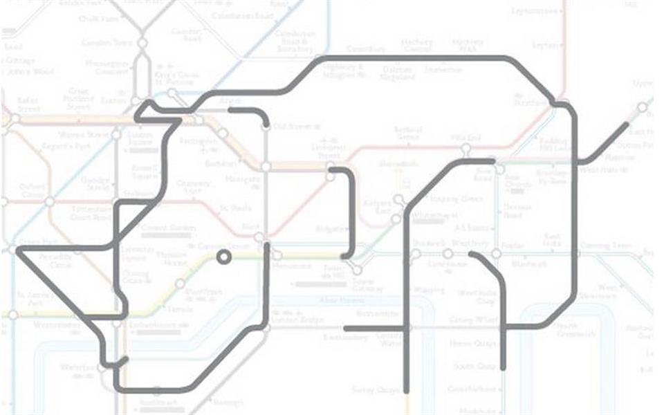 Os 22 animais escondidos no metrô de Londres Os 22 animais escondidos no metrô de Londres