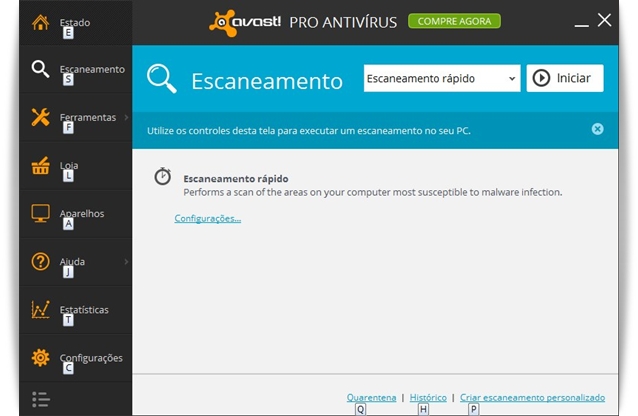 Vários métodos de escaneamento Vários métodos de escaneamento
