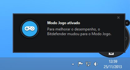 Modo gamer ativado