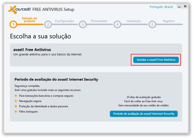 Escolhendo o antivírus