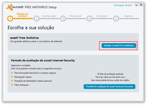 Escolhendo o antivírus