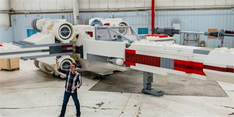 LEGO cria modelo da nave X-Wing de Star Wars em escala real