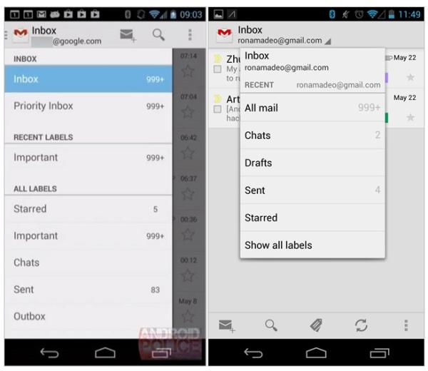 Novo design do app do Gmail é mostrado na Google I/O