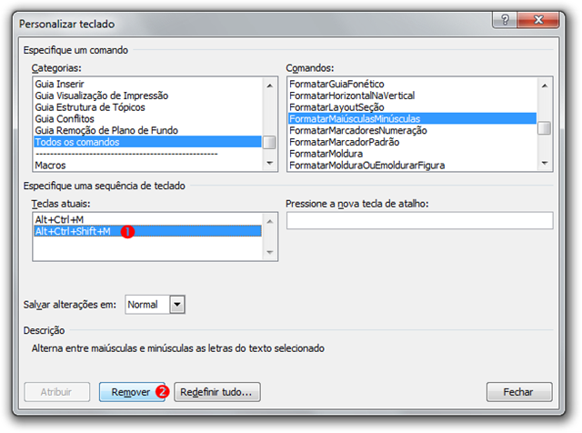Microsoft Word: Como criar atalhos de teclado personalizados