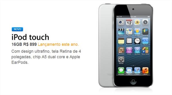 Anatel homologa novo iPod Touch apenas uma semana após lançamento