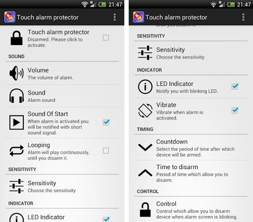 Como proteger seu dispositivo Android com um alarme sonoro