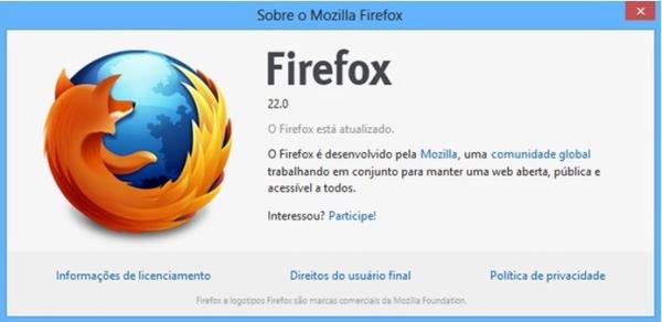 Mozilla Firefox 22 chega cheio de novidades