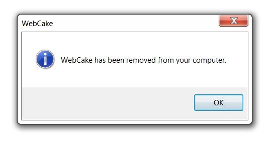 Como remover o WebCake do seu computador