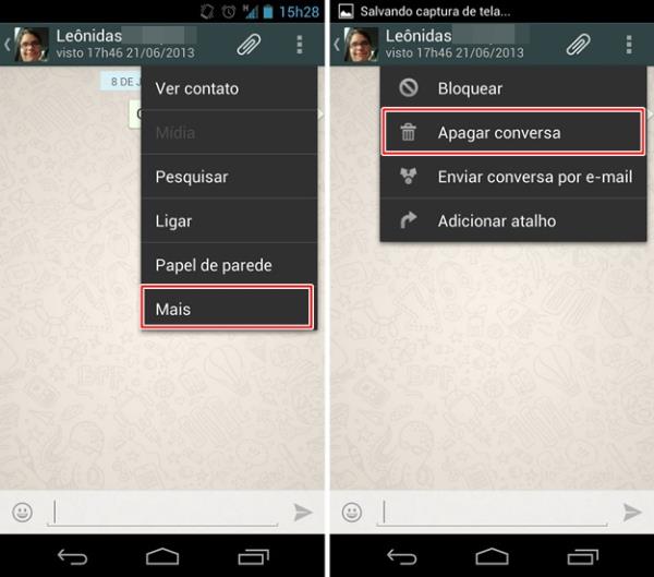 Apagando todas as mensagens em um chat
