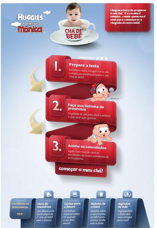 Huggies Turma da Mônica cria aplicativo para Chá de Bebê