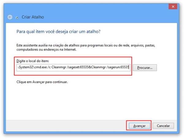 Digitando o comando