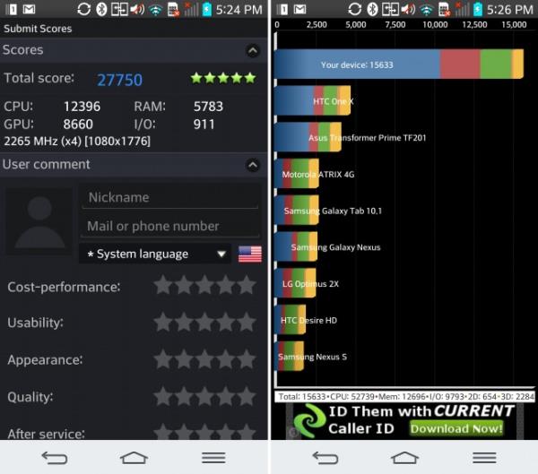 LG G2 arrasa nos benchmarks e ultrapassa até o Galaxy S4