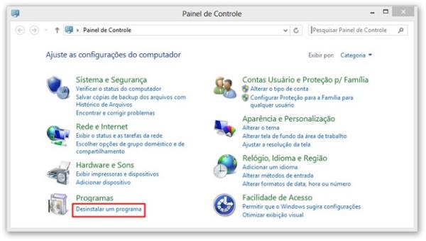 Desinstalar um programa