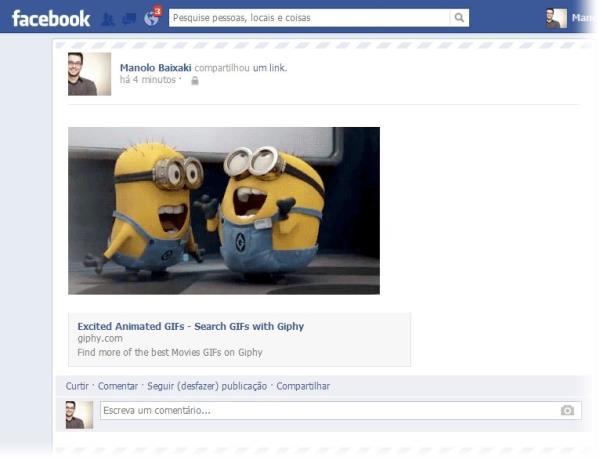 Facebook: como publicar GIFs animados