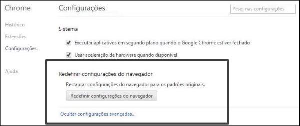 Google Chrome: como restaurar as configurações originais