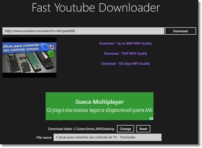 download youtube video fast