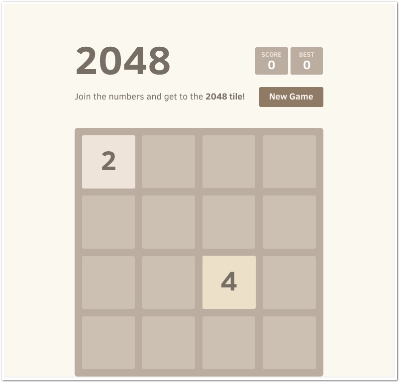 Jogo 2048 é lançado para iOS e Android