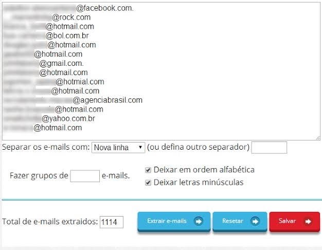 Extrator de E-mails Finalizart download - Baixaki