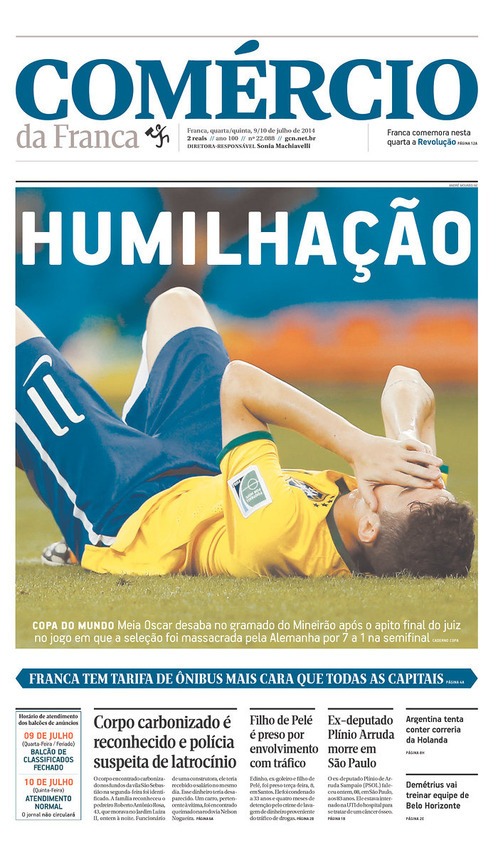 30 Capas De Jornal Sobre A Copa Para Você Sofrer Ainda Mais Mega Curioso 4981