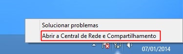 Abrindo as configurações Abrindo as configurações