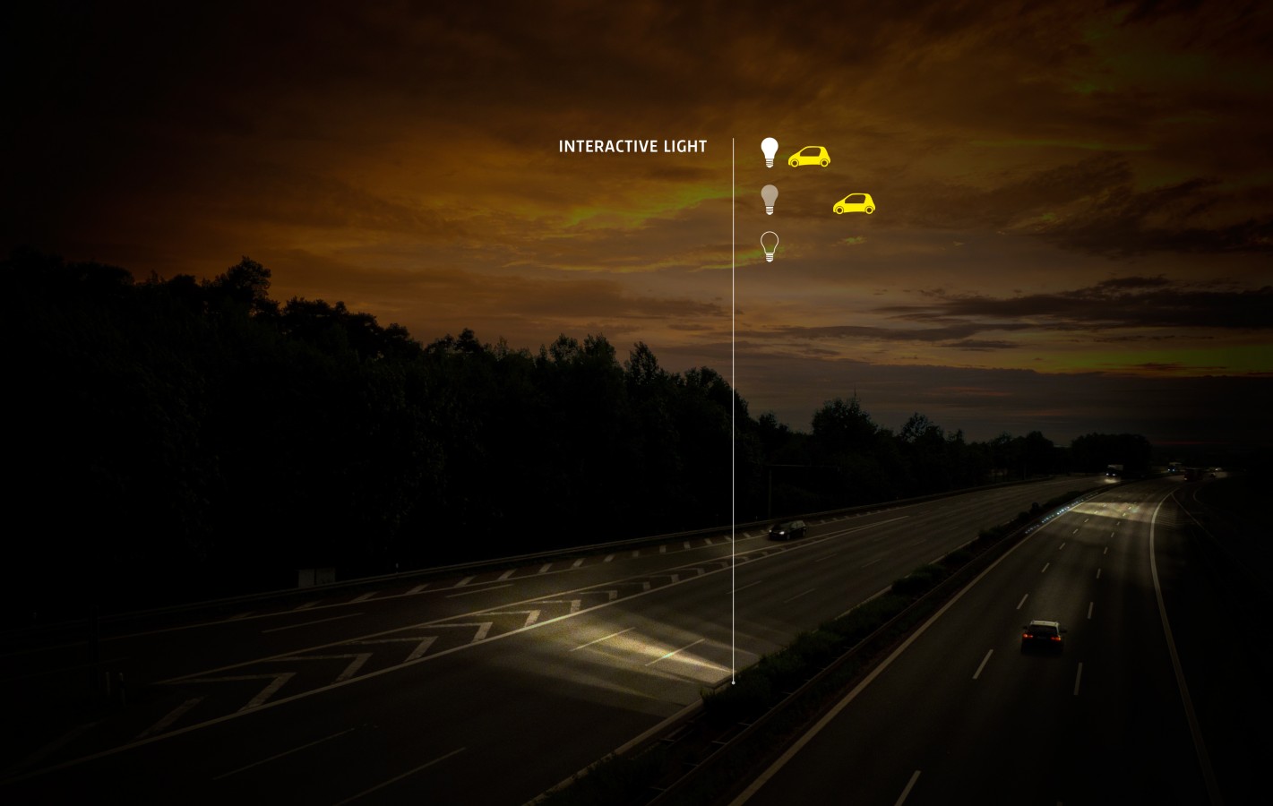 Brilha no escuro: projeto de estrada inteligente usa visual do filme Tron