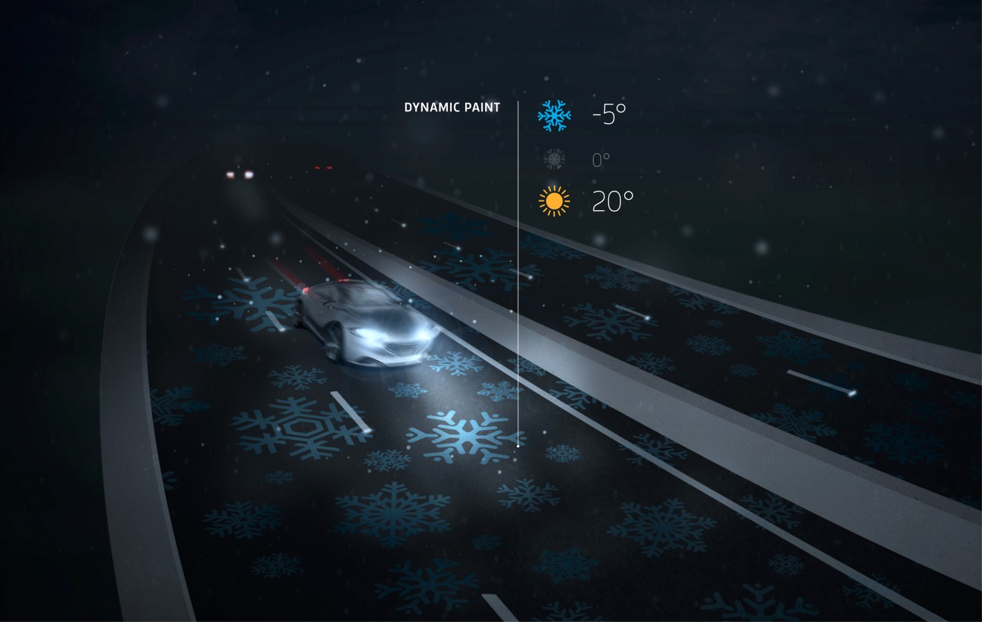 Brilha no escuro: projeto de estrada inteligente usa visual do filme Tron