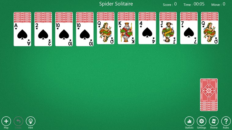 microsoft spider solitaire free download windows 10