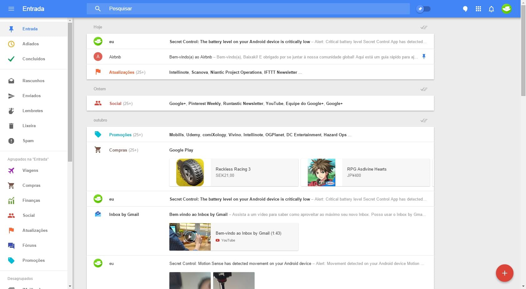 Inbox: testamos a nova proposta da Google para os emails
