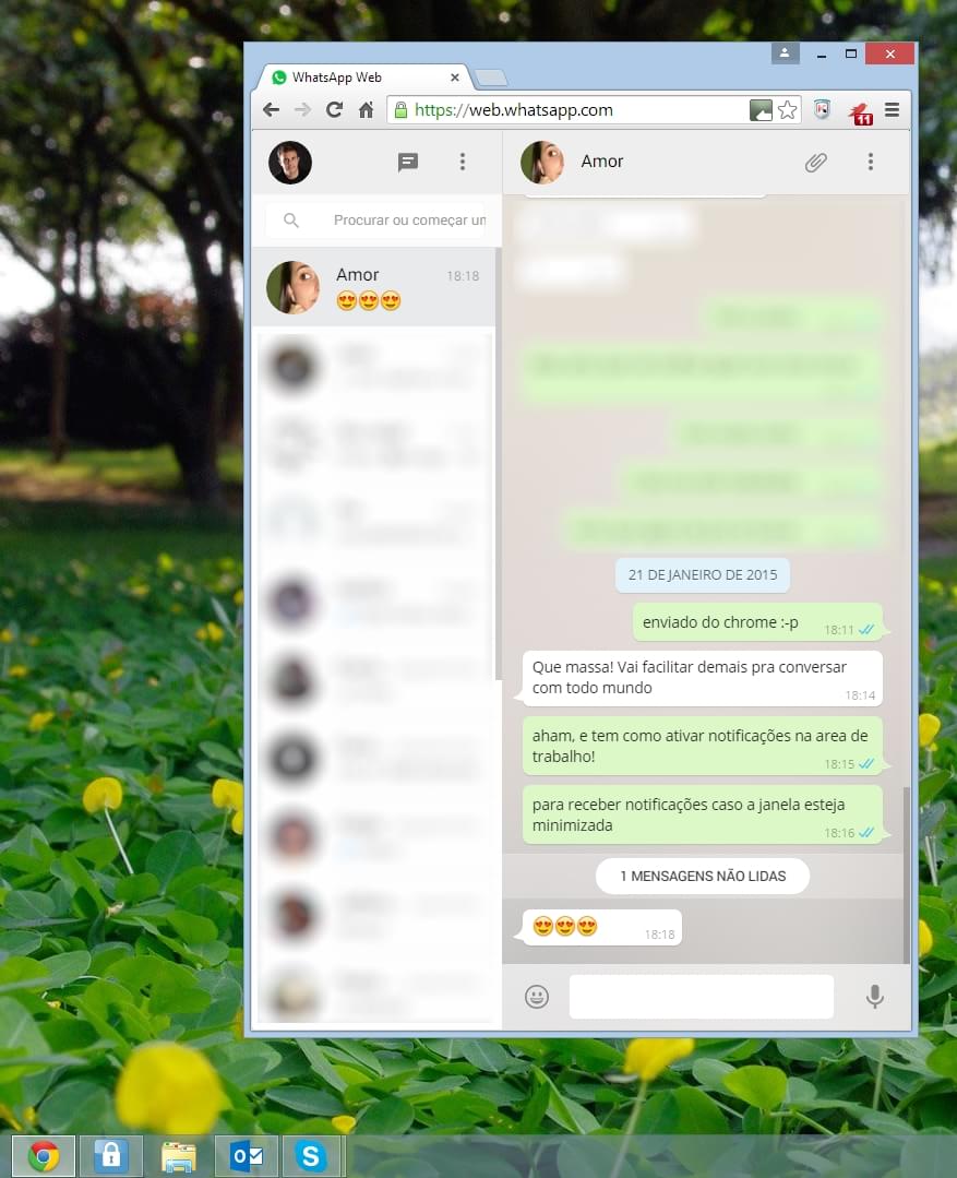 O WhatsApp acaba de chegar ao seu computador