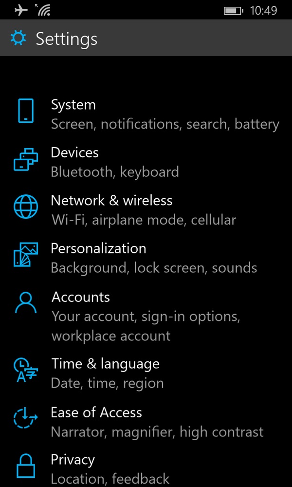 Vazaram as primeiras fotos do preview técnico do Windows 10 para celulares