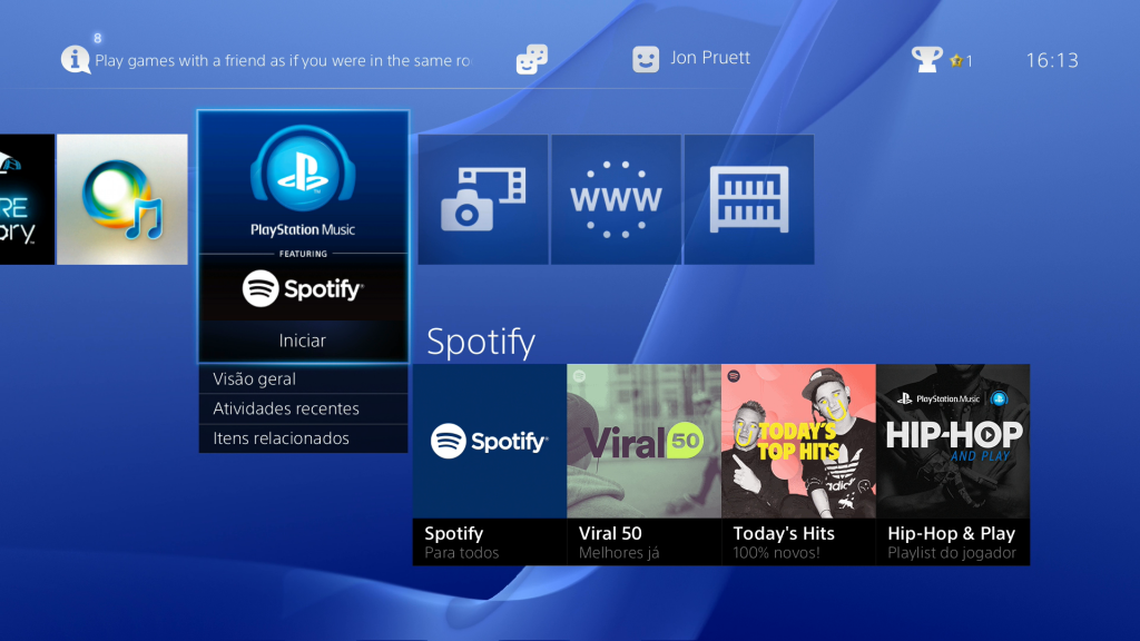 Spotify para o PS4 ZGB Spotify para o PS4 ZZZGamesBR