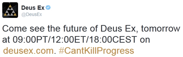 Deus Ex " Twitter" ZGB Start Deus Ex " Twitter"