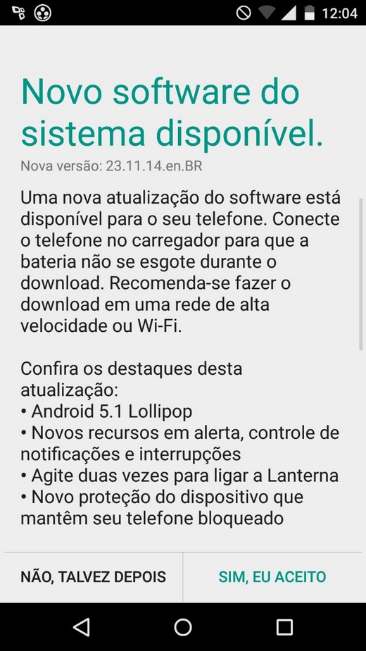 Novos Moto G e Moto X começam a receber Android 5.1 no Brasil