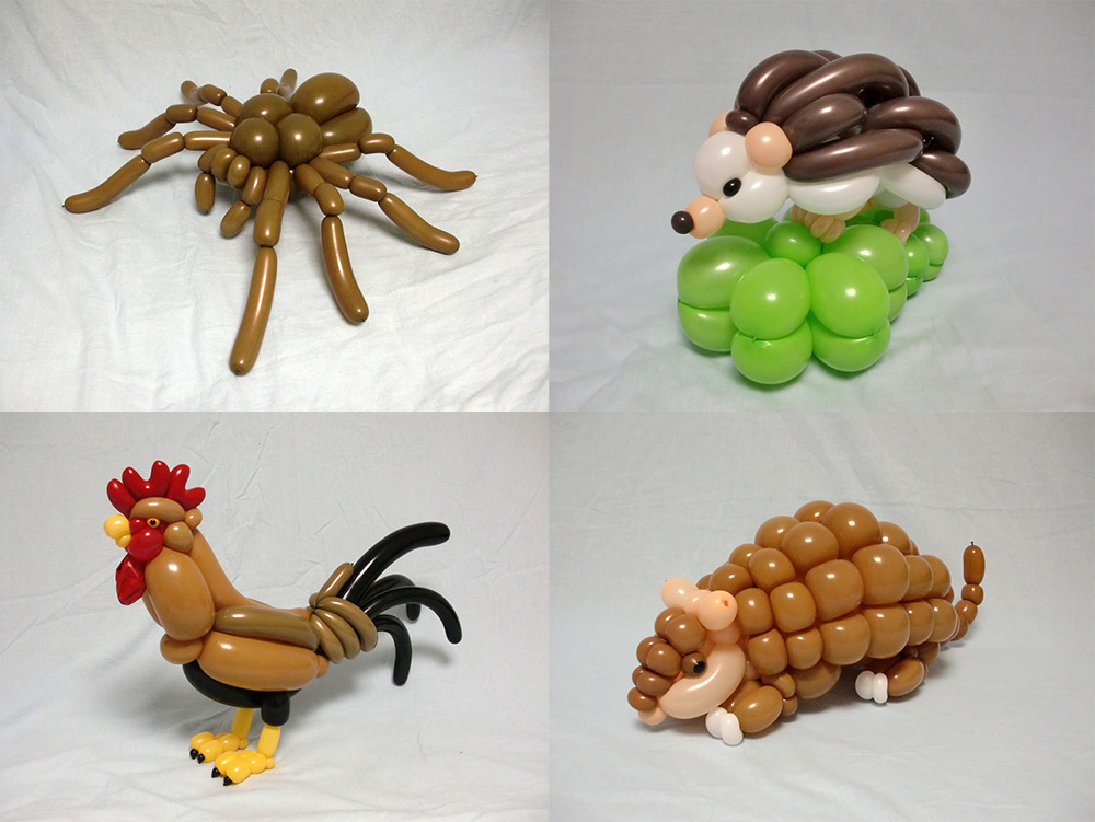 Veja as criações incríveis de um artista japonês feitas só com bexigas