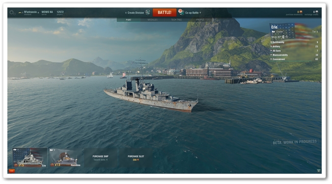 world of warship no space battle