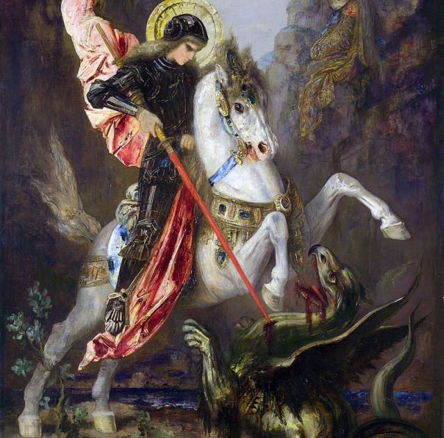 A lenda de São Jorge é uma das mais conhecidas em todo o mundo A lenda de São Jorge é uma das mais conhecidas em todo o mundo