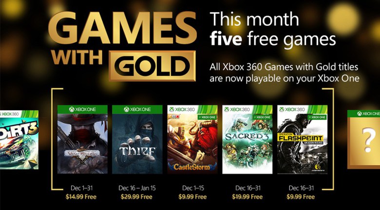 Thief e Sacred 3 são alguns dos jogos do Games with Gold de dezembro Thief e Sacred 3 são alguns dos jogos do Games with Gold de dezembro