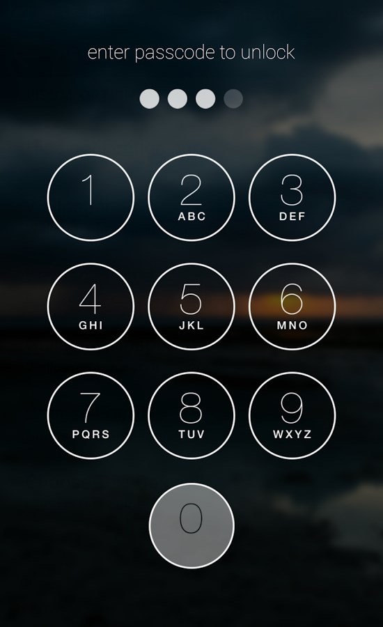 iphone passcode reset screen