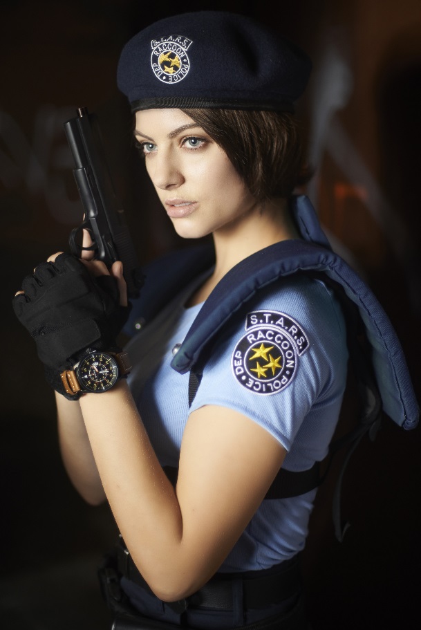 Modelo de Jill Valentine faz cosplay da personagem de Resident Evil