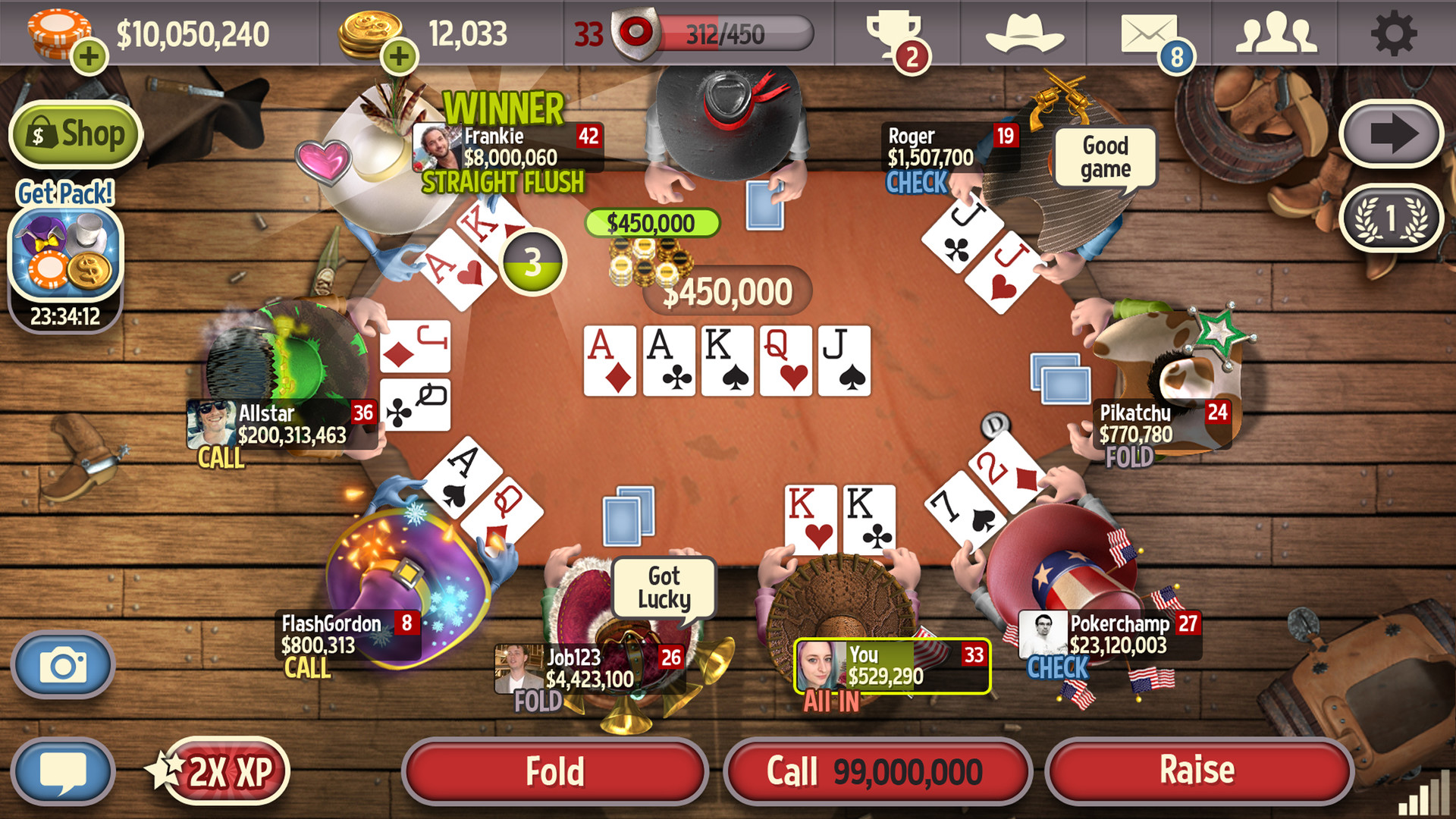 governor of poker 3: tournoi texas holdem en ligne